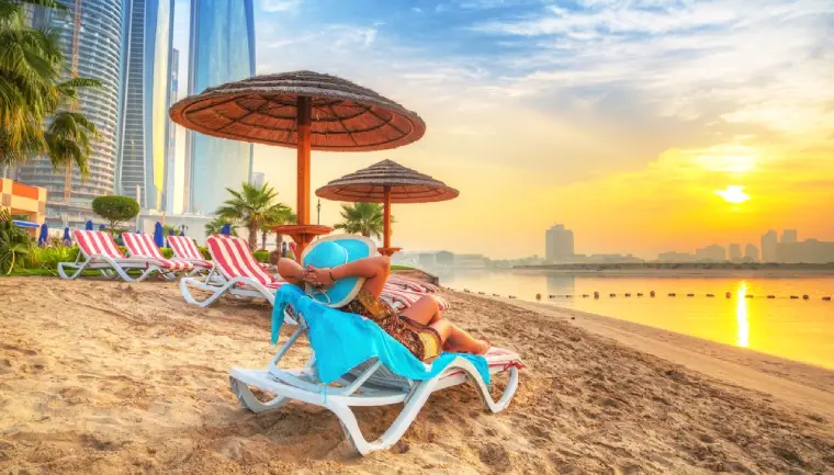 Silvestr v Dubaji, Nový rok na pláži ve Spojených arabských emirátech