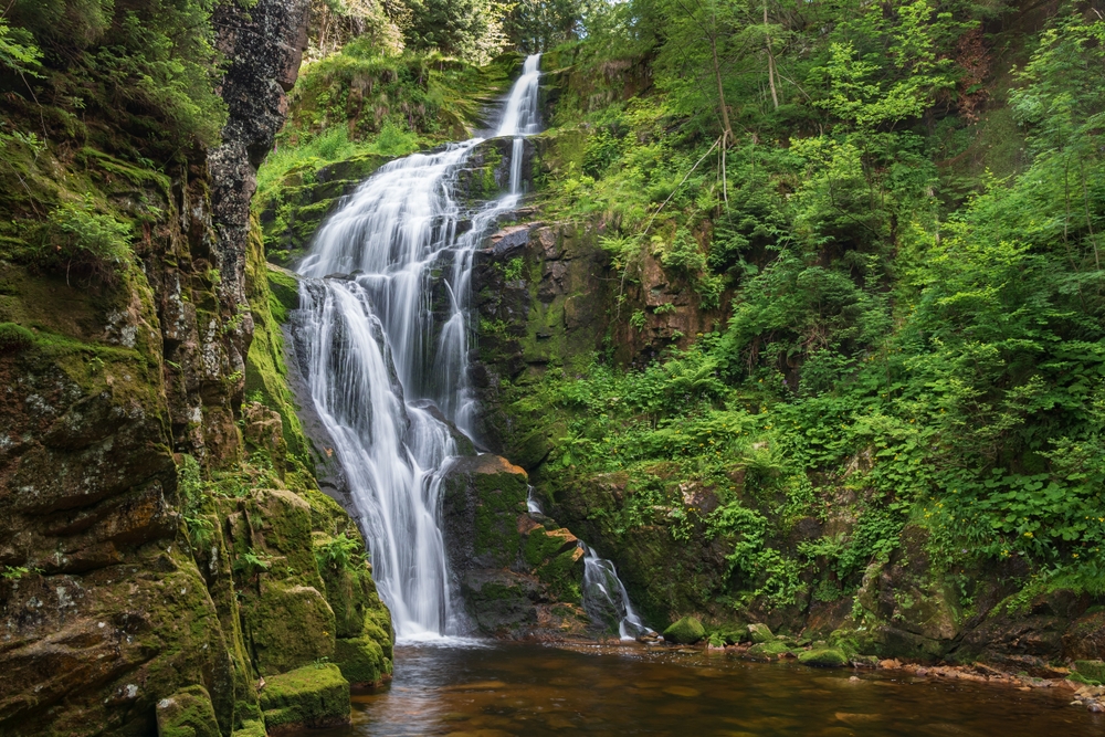 Szklarska Poręba, vodopád Kamieńczyk, Polsko