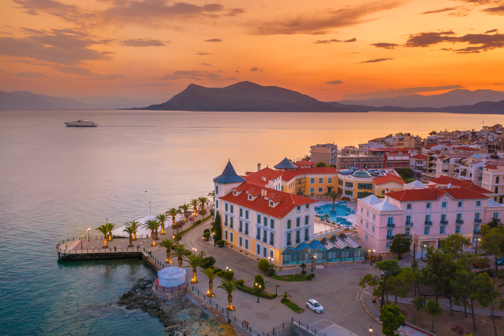 Ostrov Evia, lázně