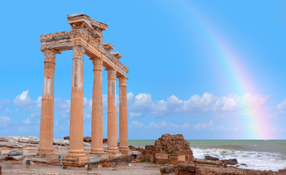 Ruiny v Side, Turecko