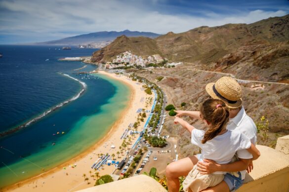 Matka s dcerou na vyhlídce, Tenerife