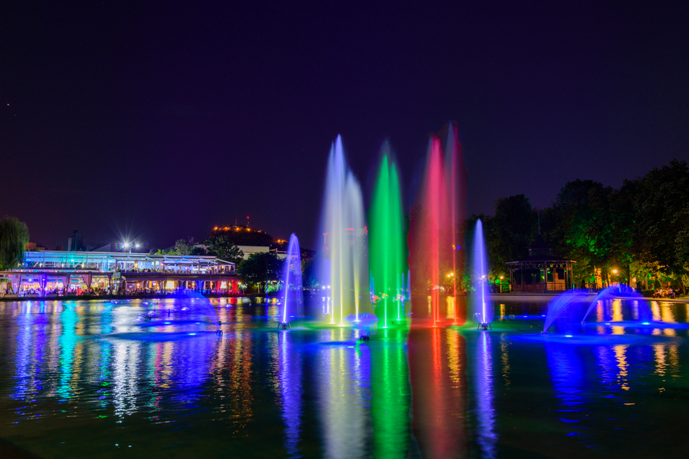 Zpívající fontány, Plovdiv, Bulharsko