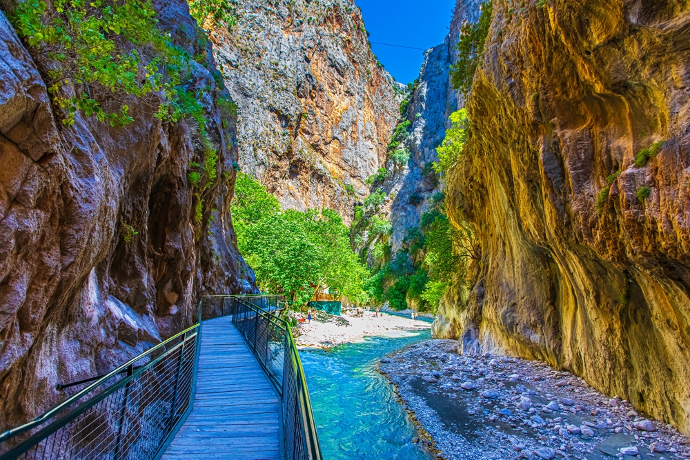 Saklikent soutěska v Turecku