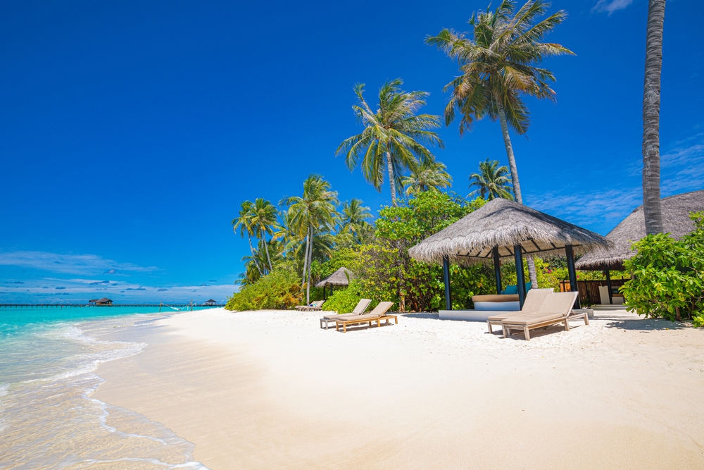 Tropická pláž na Mauriciu