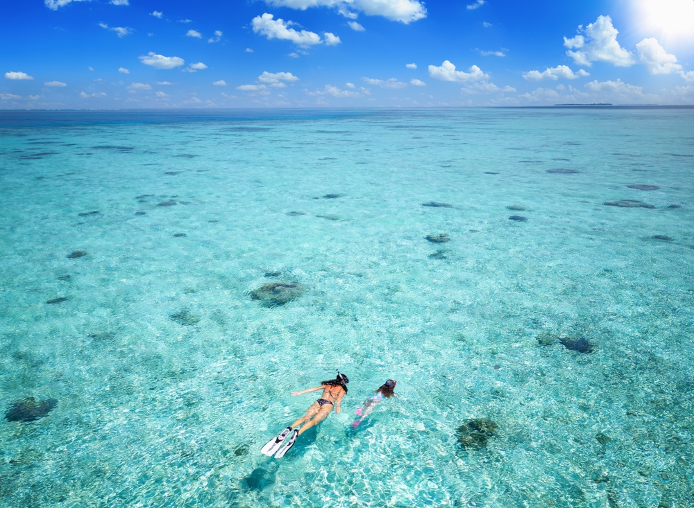 šnorchlování maledivy