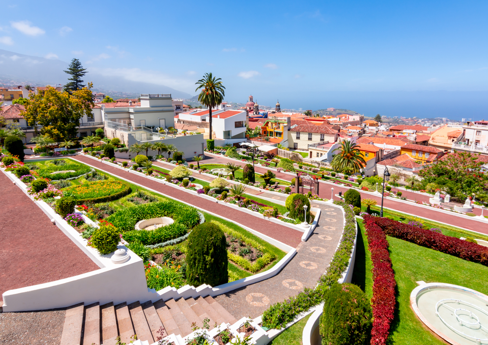 Jardines del Marquesado de la Quinta Roja zahrada v La Orotava Tenerife