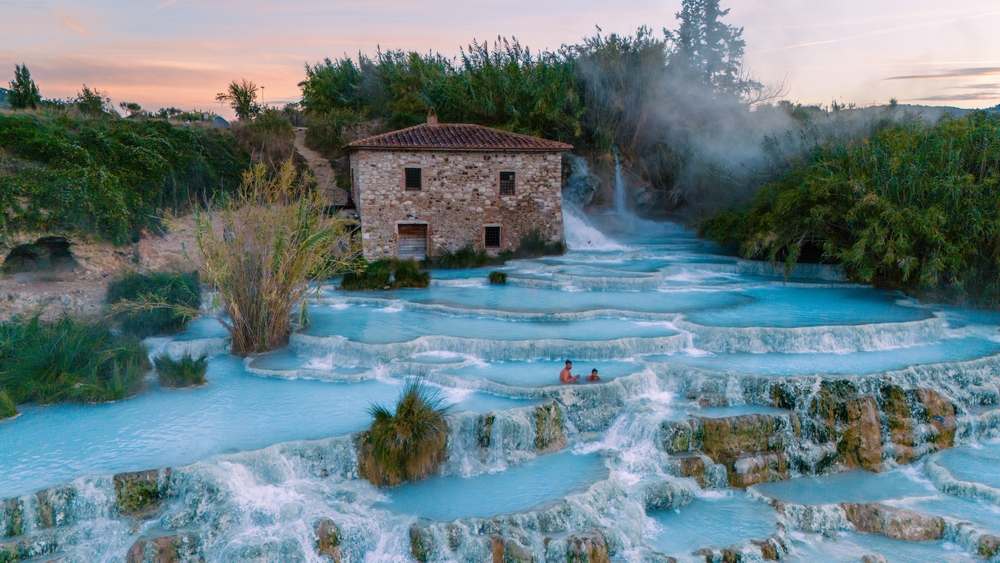 Termální lázně Saturnia Toskánsko