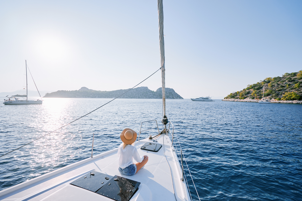 jachta v Řecku