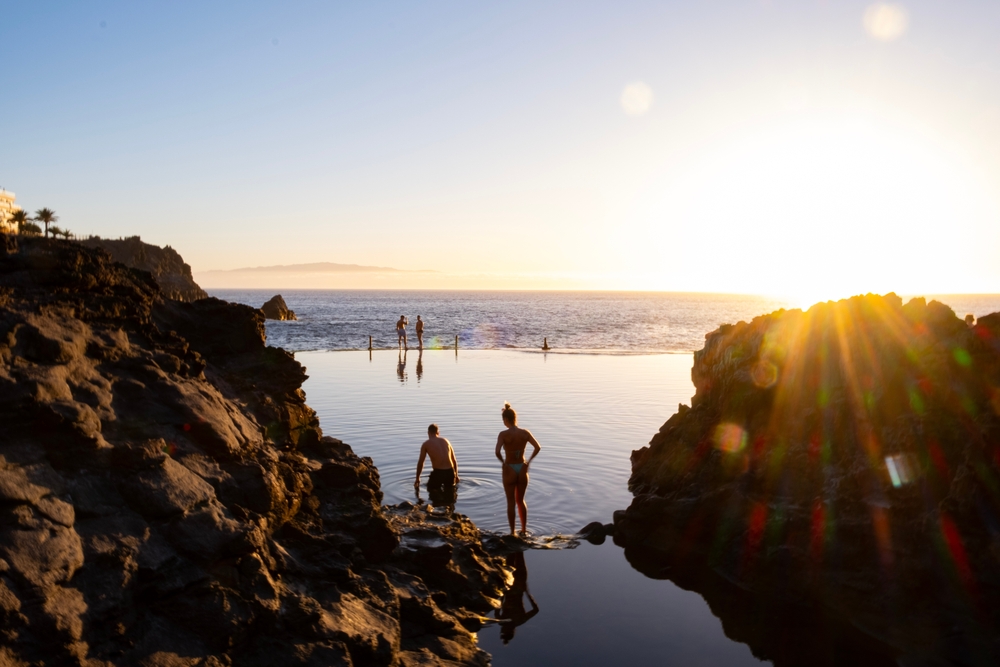 útesy Los Gigantes Tenerife Kanáry