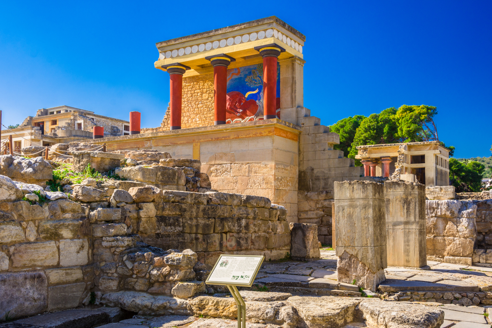 Palác Knossos Kréta Řecko