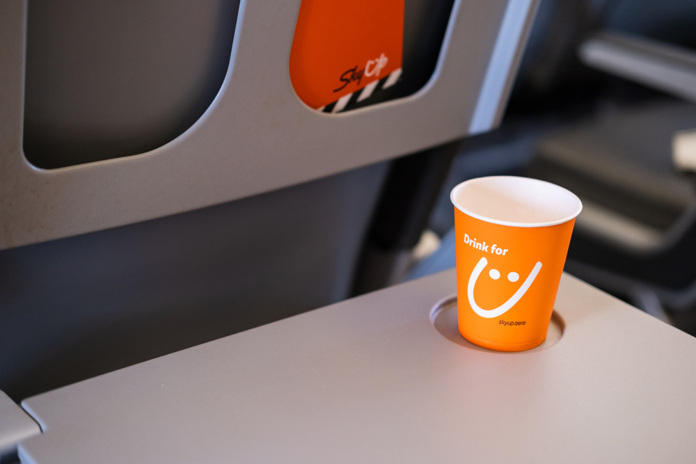 občerstvení na palubě letadla