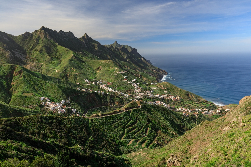 údolí a vesničky na Tenerife