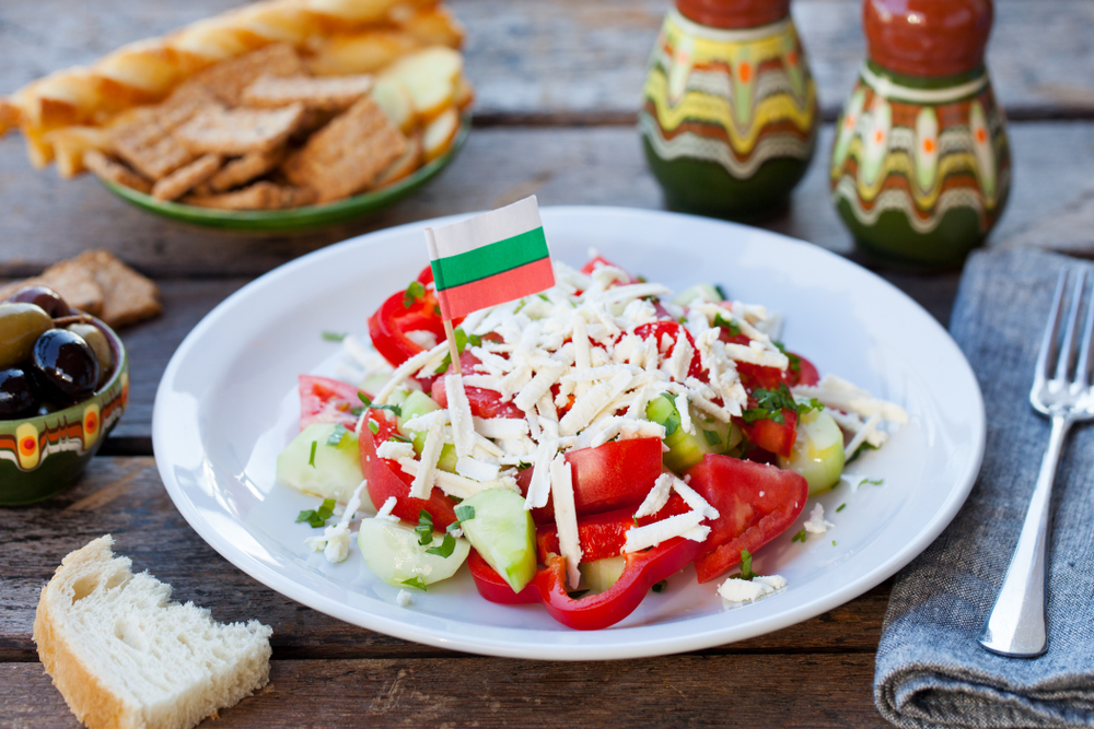 Bulharský šopský salát
