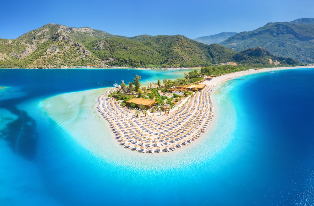 Modrá laguna Ölüdeniz Turecká riviéra