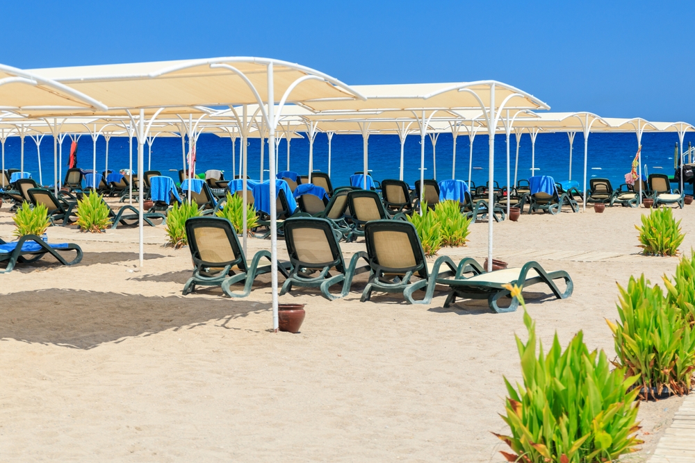 Písečná pláž v Turecké riviéře