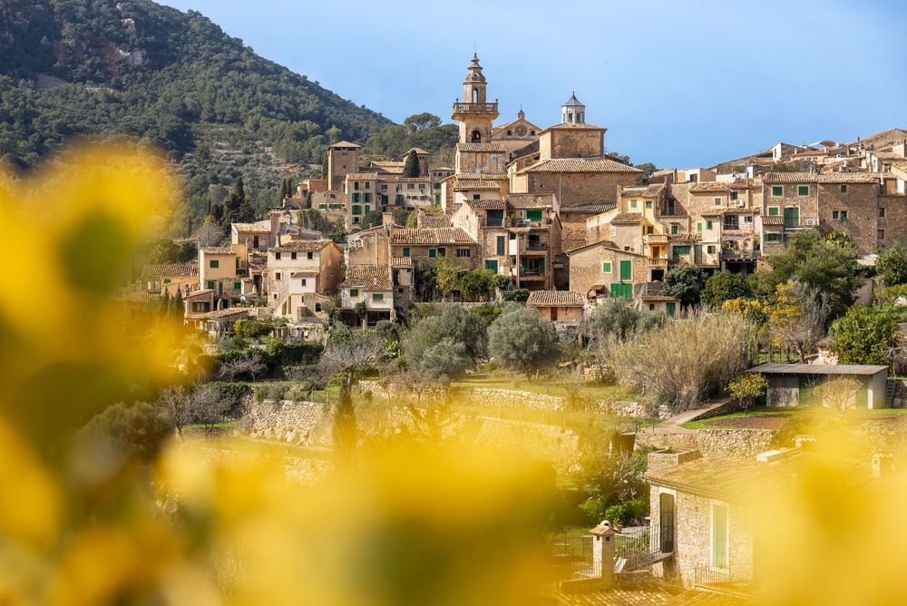 Serra de Tramuntana, vesnice Valldemossa, Mallorca