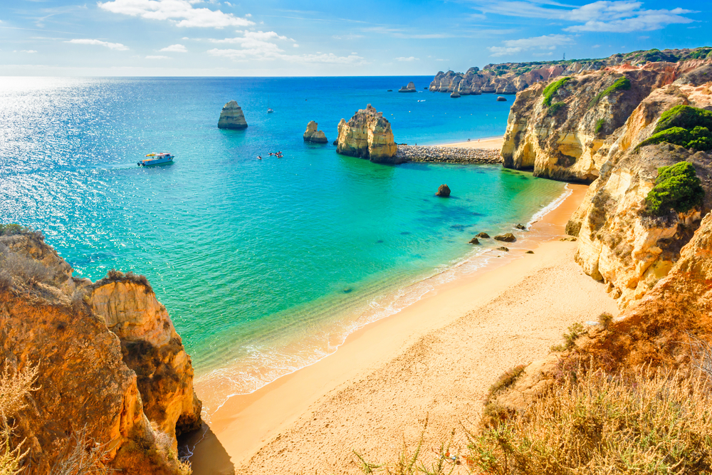 Algarve pláž Portugalsko