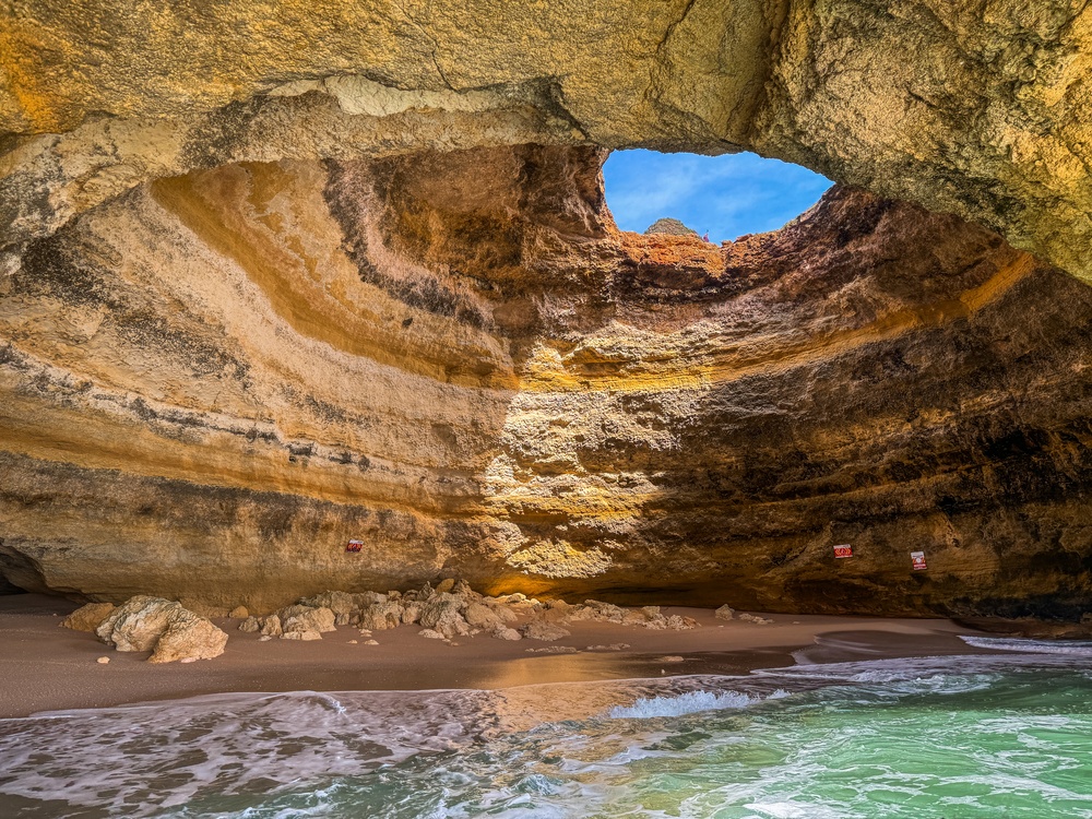 Jeskyně Benagil Algarve Portugalsko