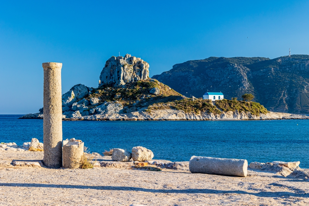 Pláž Agios Stefanos ostrov Kos