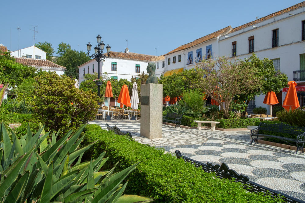 Plaza de los Naranjos, Marbella, Costa del Sol, Španělsko
