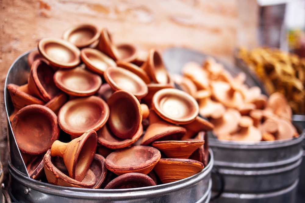 Tradiční přírodní kosmetika Aker Fassi na marockém trhu