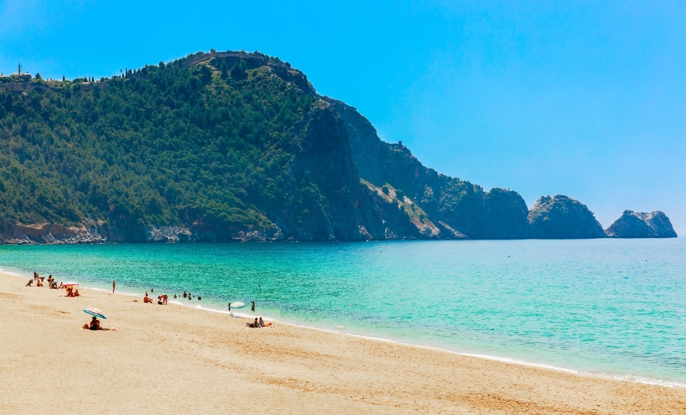 pláž v Alanya Turecko