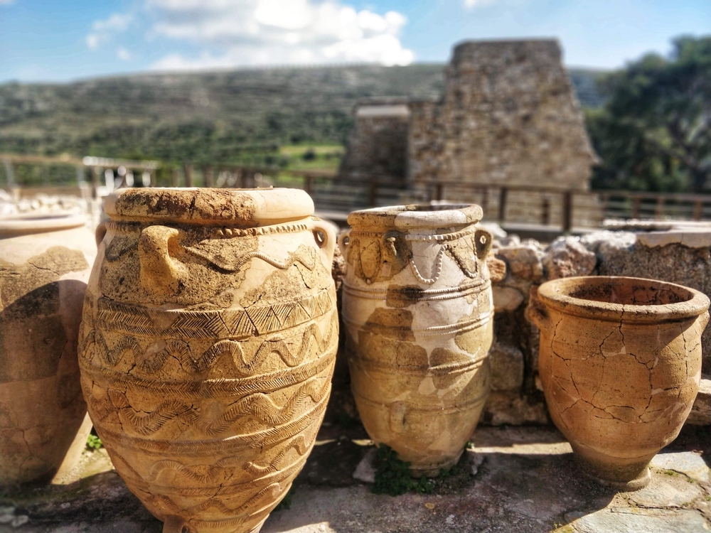 prohlídka paláce Knóssos na Krétě