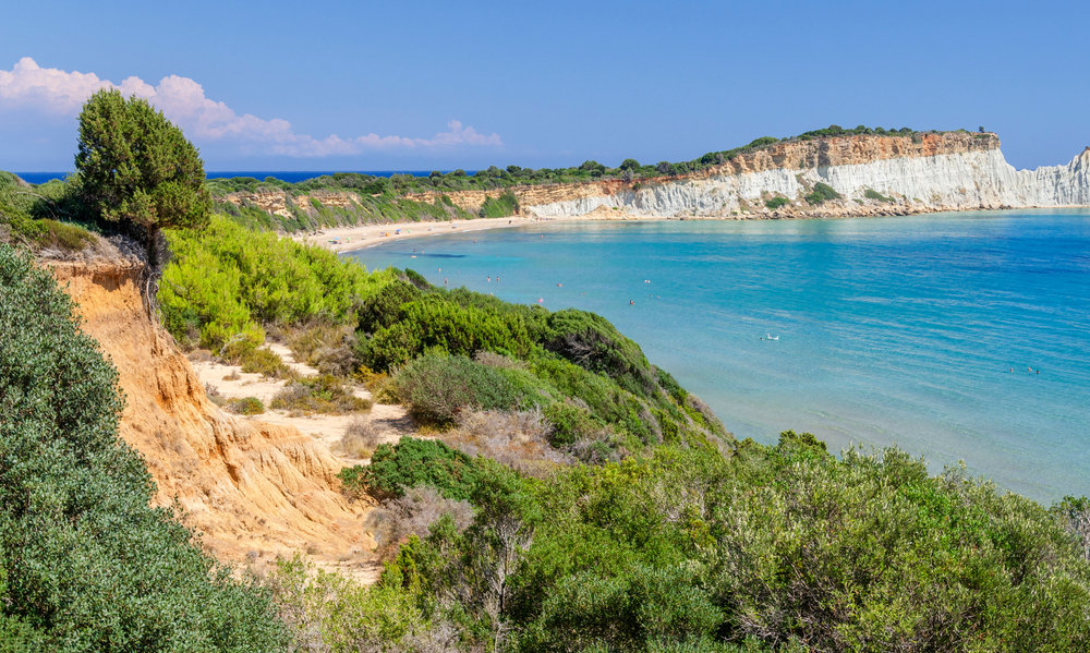 Gerakas pláž poloostrov Vassilikos Zakynthos
