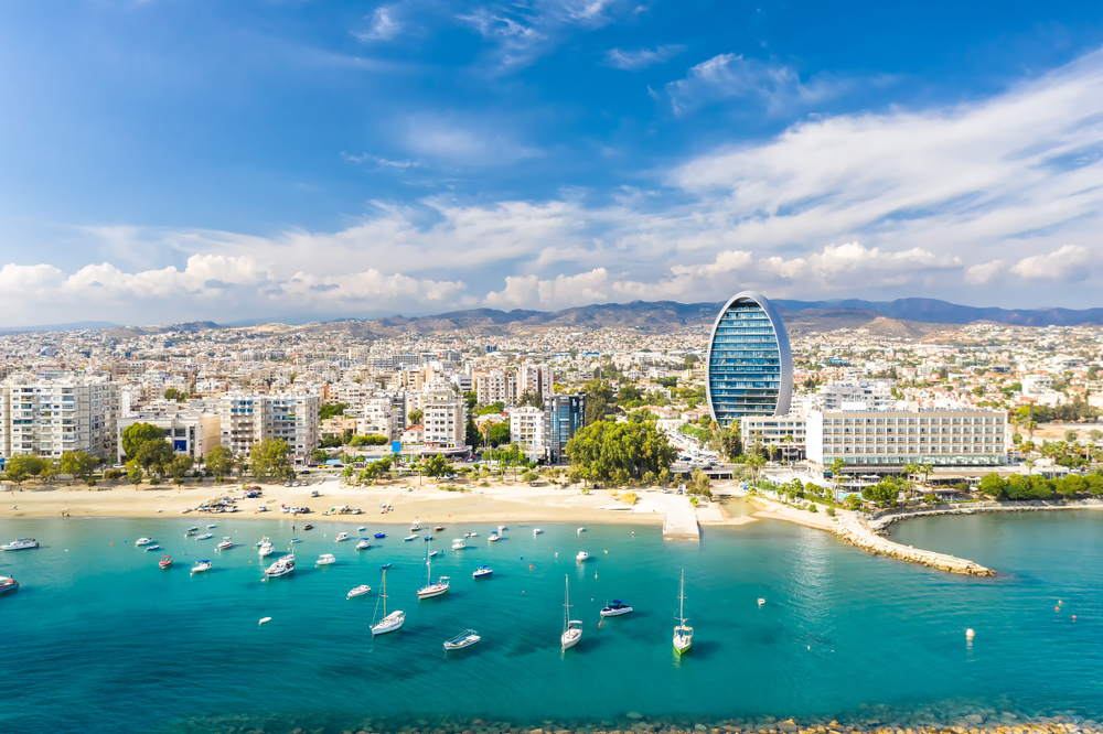Panorama města Limassol, Kypr