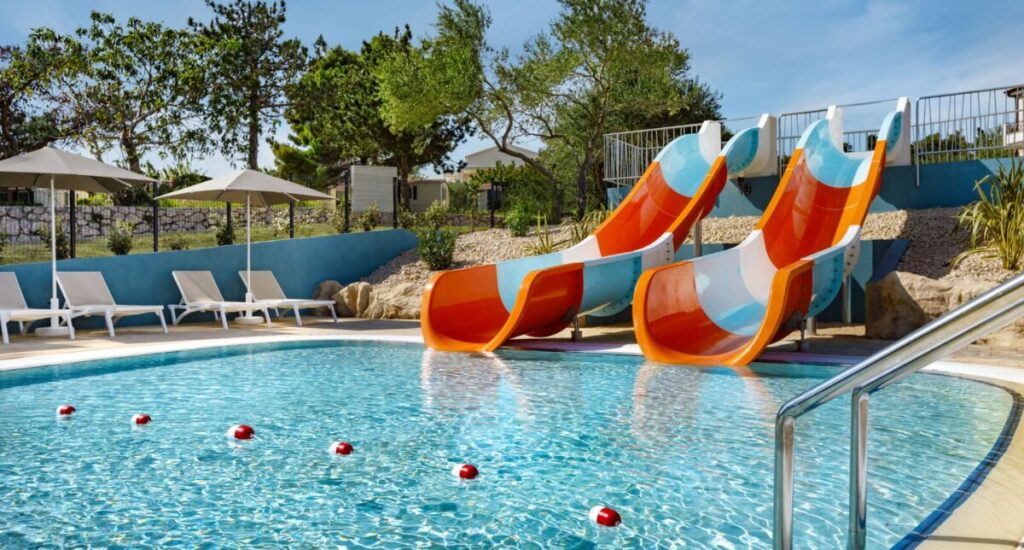 Letní dovolená v karavanu – 10 nejlepších kempů ve Středomoří 10 Dětský aquapark v Padova Premium Camping Resort, Kvarnerský záliv, Chorvatsko