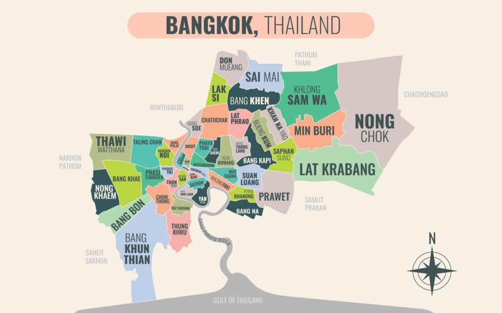 Bangkok mapa