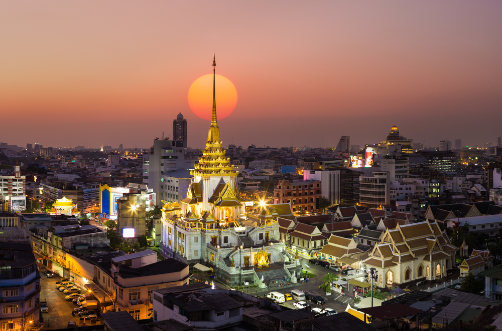 Wat Traimit Witthayaram Worawihan, chrám Zlatého Buddhy v Bangkoku, Thajsko