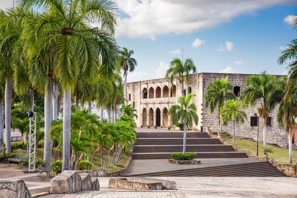 evropský palác Alcázar de Colón, patřící rodině Kryštofa Kolumba ve městě Santo Domingo v Dominikáně