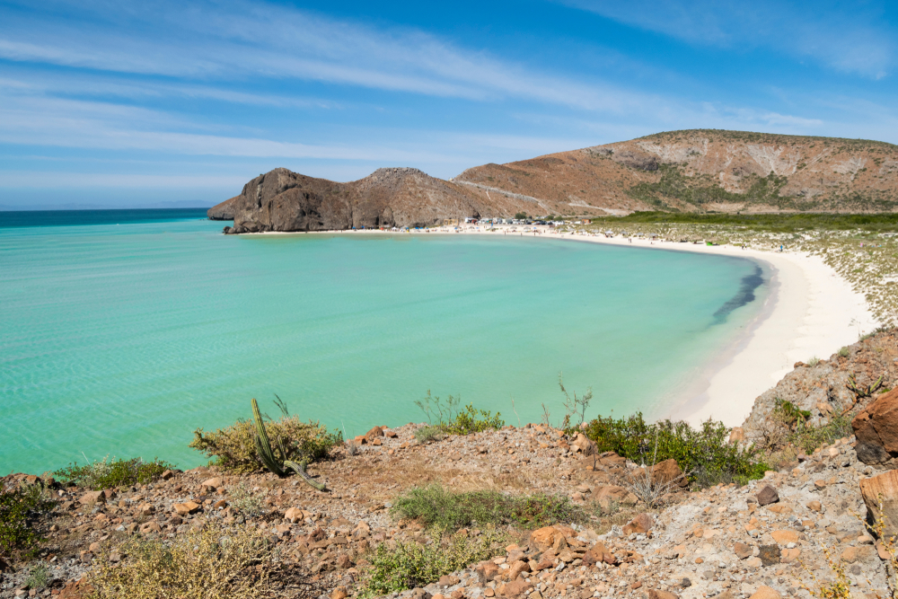 Nejkrásnější pláže Mexika – od Karibiku po Pacifik 3 Krásná pláž Playa Balandra poblíž La Paz na poloostrově Baja California Sur