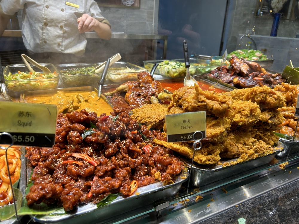 Zajímavosti a tipy, co vidět v Singapuru 3 nabídka streetfood v Singapuru v hawker centru
